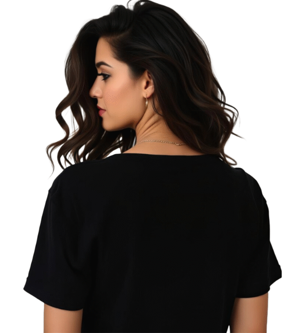 JEDFER 100% Cotton Half Sleeve T-Shirts, Never Give Up Printed Design, Round Neck T-Shirts for Women's & Girl's - Image 3