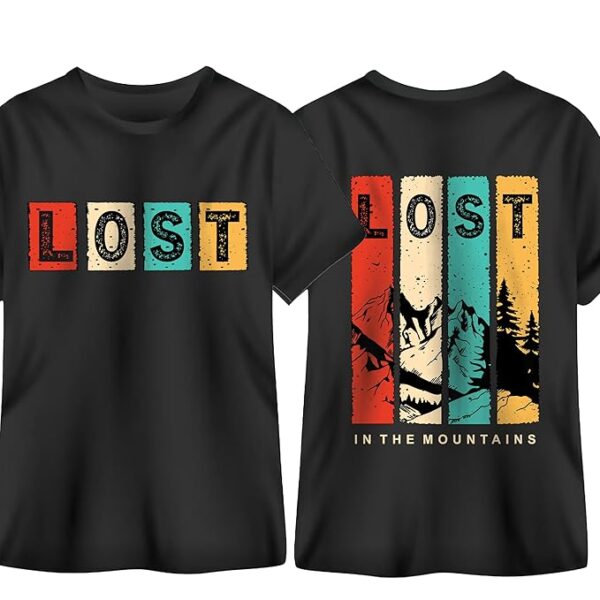JEDFER Pure Cotton Printed Half Sleeve T-Shirts, Lost in The Mountains Printed Design, Round Neck T-Shirts for Men's & Boy's - Image 4