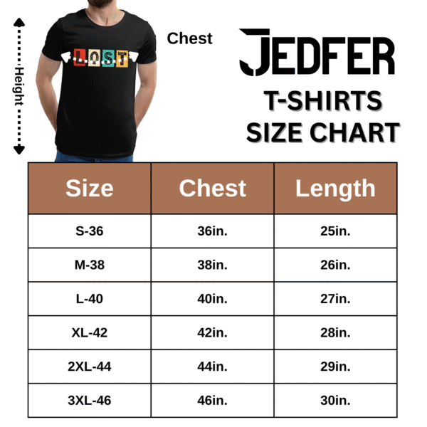 JEDFER 100% Cotton Half Sleeve T-Shirt, Wolf Printed Design, Round Neck T-Shirts for Men's & Boy's - Image 6