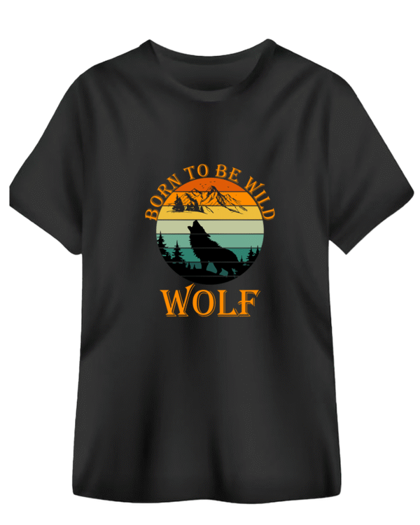 JEDFER 100% Cotton Half Sleeve T-Shirt, Wolf Printed Design, Round Neck T-Shirts for Men's & Boy's - Image 4