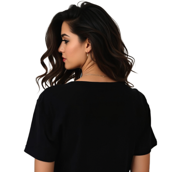 JEDFER 100% Pure Cotton Half Sleeve T-Shirt, All Day Skate Printed Design, Round Neck T-Shirts for Women's & Girl's - Image 3